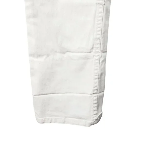 Louie Women's White Straight Leg Jeans Mid Rise Size 4 EUC - Picture 7 of 10